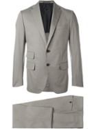 Caruso Tailored Two Piece Suit, Men's, Size: 46, Nude/neutrals, Cotton/cupro/spandex/elastane