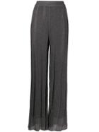 M Missoni Metallic Threading Knitted Trousers - Silver