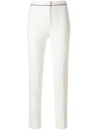 Blumarine Cropped Tailored Trousers - Nude & Neutrals