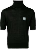 Prada Small Jacquard Logo Sweater - Black