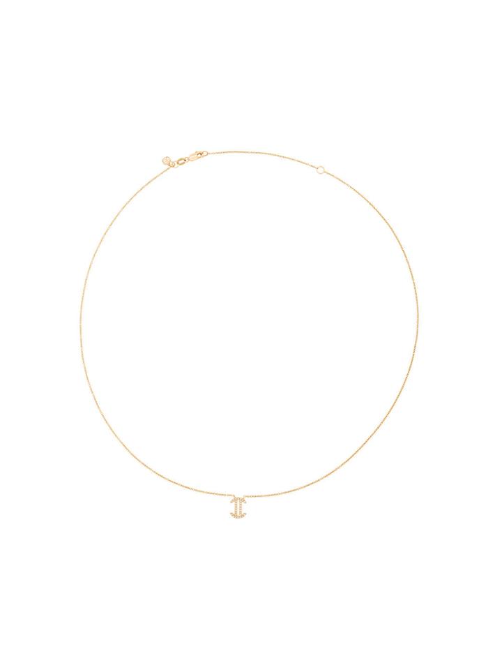 Sydney Evan Diamond Gemini Necklace - Metallic