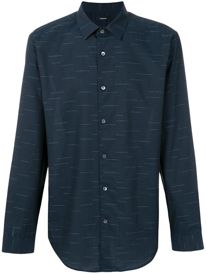 Theory Dash Pattern Shirt - Blue