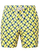 Capricode - Printed Swim Shorts - Men - Polyamide - L, Yellow/orange, Polyamide