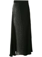 Ellery Studded Pleated Midi Skirt - Metallic