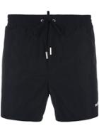 Dsquared2 Logo Print Swim Shorts - Black