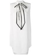 Givenchy Logo Bow Tie Dress - White