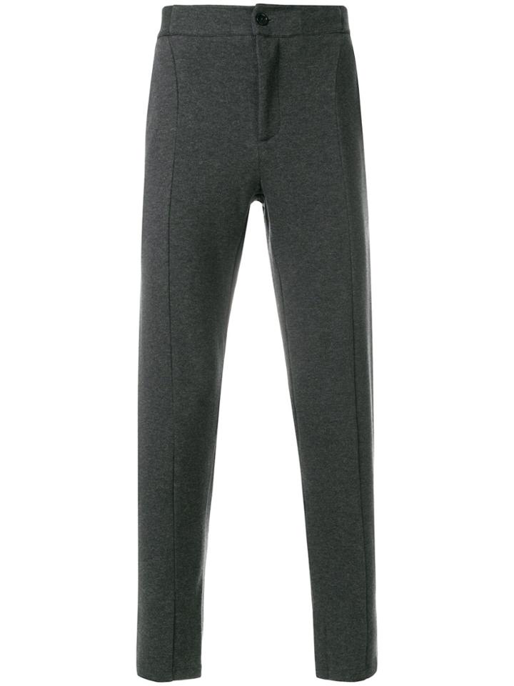 Paolo Pecora Straight Trousers - Grey