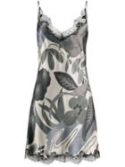 Carine Gilson Lace Trim Chemise - Green