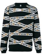 Moschino Logo Band Bear Print Sweatshirt