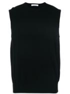 Cruciani Crew Neck Vest Pullover - Black