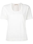 Marni - Round Neck T-shirt - Women - Cotton - 48, Women's, White, Cotton