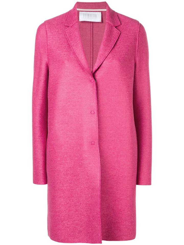 Harris Wharf London Classic Midi Coat - Pink