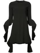 Ellery Ruffled Sleeved Dress - Black