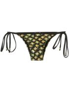 Blue Man Printed Bikini Bottoms, Women's, Size: Medium, Yellow/orange, Polyimide/spandex/elastane