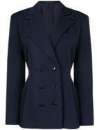 Yohji Yamamoto Vintage Fitted Double Breasted Jacket - Blue