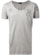 Unconditional - Shotgun Scoop Neck T-shirt - Men - Cotton - L, Grey, Cotton