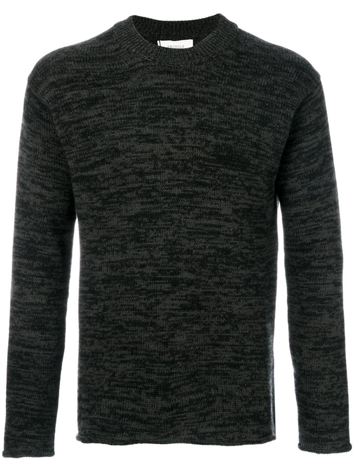Pringle Of Scotland Cashmere Mouline Effect Jumper - Black
