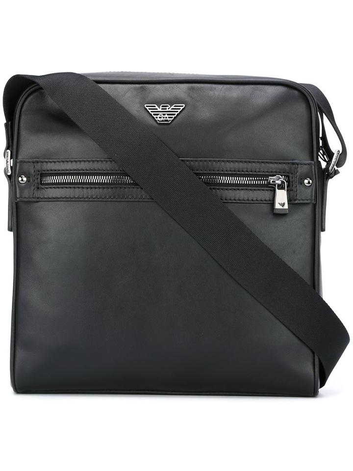 Emporio Armani Zipped Square Messenger Bag