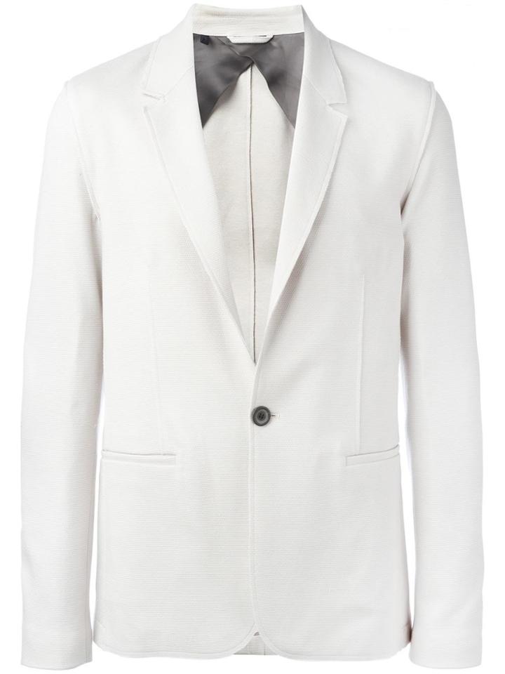 Lanvin One Button Blazer - Nude & Neutrals