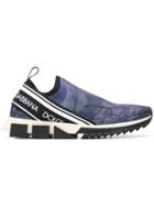 Dolce & Gabbana Branded Sorrento Sneakers - Blue