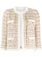 Edward Achour Paris Embroidered Fitted Jacket - Brown
