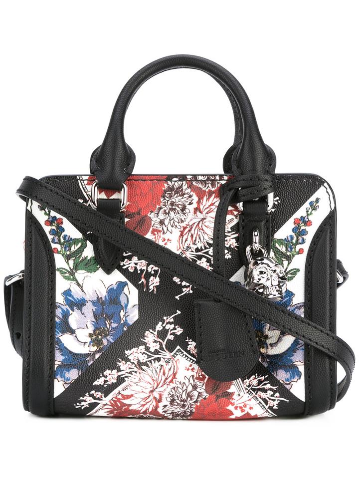 Alexander Mcqueen Mini Padlock Table Cloth Tote, Women's, Leather