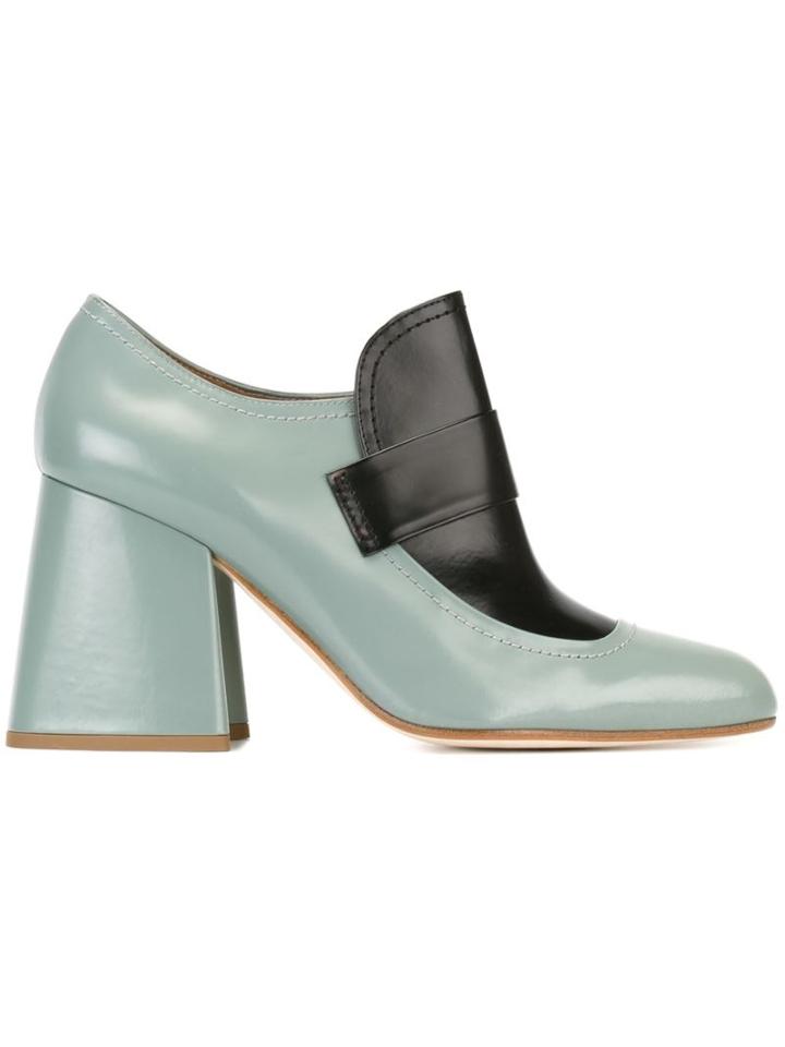 Marni Two-tone Loafer Pumps