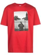 Supreme White House Print T-shirt - Red