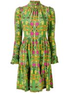 La Doublej Visconti Floral Print Dress - Green