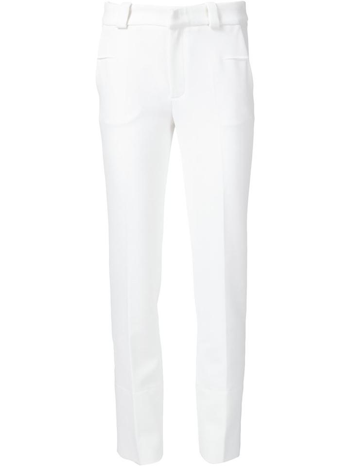 Roland Mouret 'lucanus' Trousers, Women's, Size: 8, White, Acetate/polyester/spandex/elastane/viscose