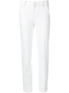 Roland Mouret 'lucanus' Trousers, Women's, Size: 8, White, Acetate/polyester/spandex/elastane/viscose