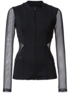 Fitted Sports Jacket - Women - Nylon/spandex/elastane - Xs, Black, Cushnie Et Ochs