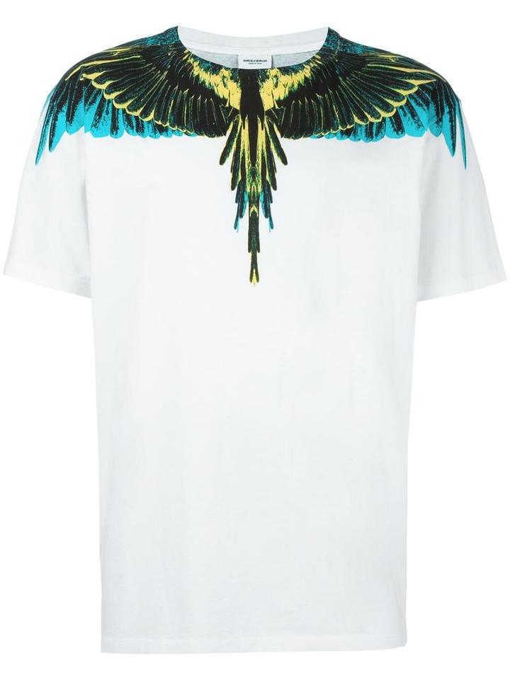 Marcelo Burlon County Of Milan 'valentine' T-shirt, Men's, Size: Xl, White, Cotton