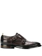 Officine Creative Emory Buckle Monk Shoes - Brown