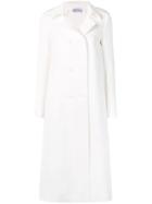 Red Valentino Double Breasted Peacoat - White