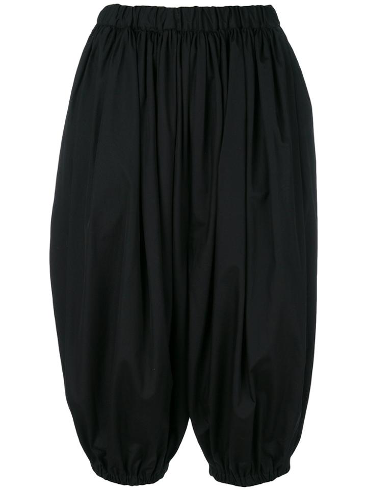 Comme Des Garçons Comme Des Garçons Balloon Cropped Trousers - Black