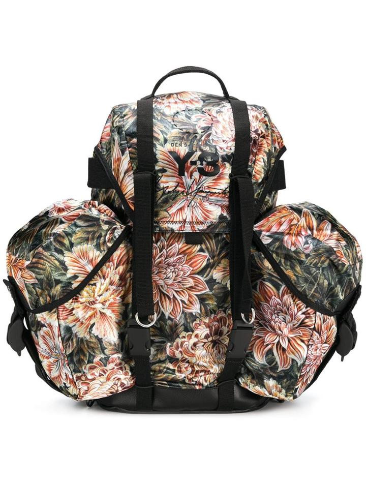 Y-3 Floral Camouflage Utility Backpack - Yellow & Orange