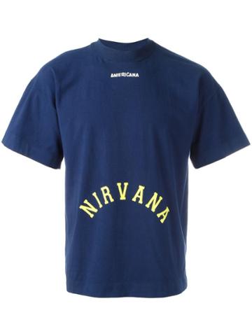 The Incorporated 'nacirema' T-shirt, Men's, Size: Medium, Blue, Cotton/spandex/elastane