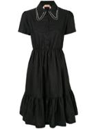 Nº21 Flared Shirt Dress - Black