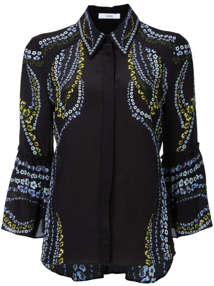 Erdem Flower Print Shirt - Black