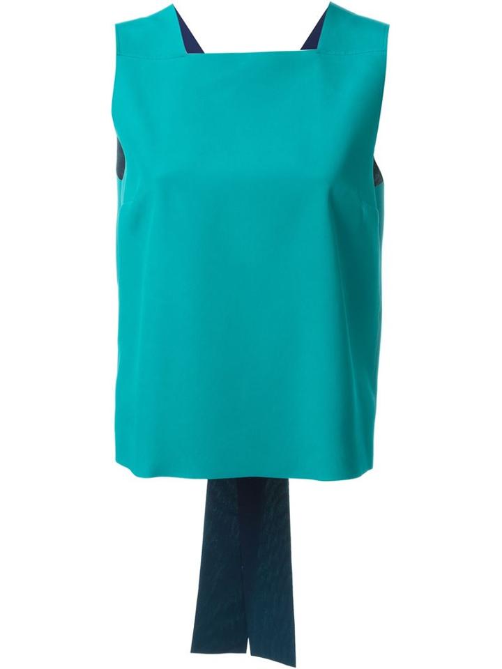 Msgm Square Neck Top