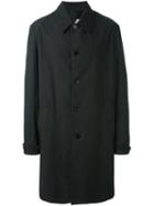 Maison Margiela Button Front Coat, Men's, Size: 50, Black, Cotton/polyamide/acetate
