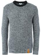 Kenzo Crew Neck Jumper, Men's, Size: Medium, Grey, Polyamide/wool/alpaca