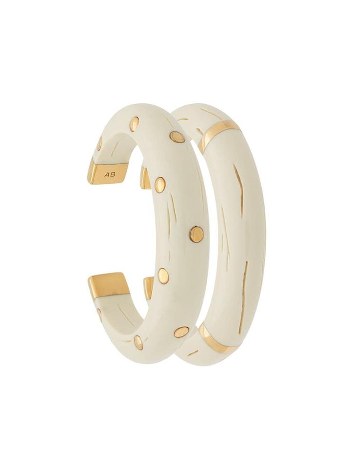 Aurelie Bidermann Caftan Moon Bracelet Set - Neutrals