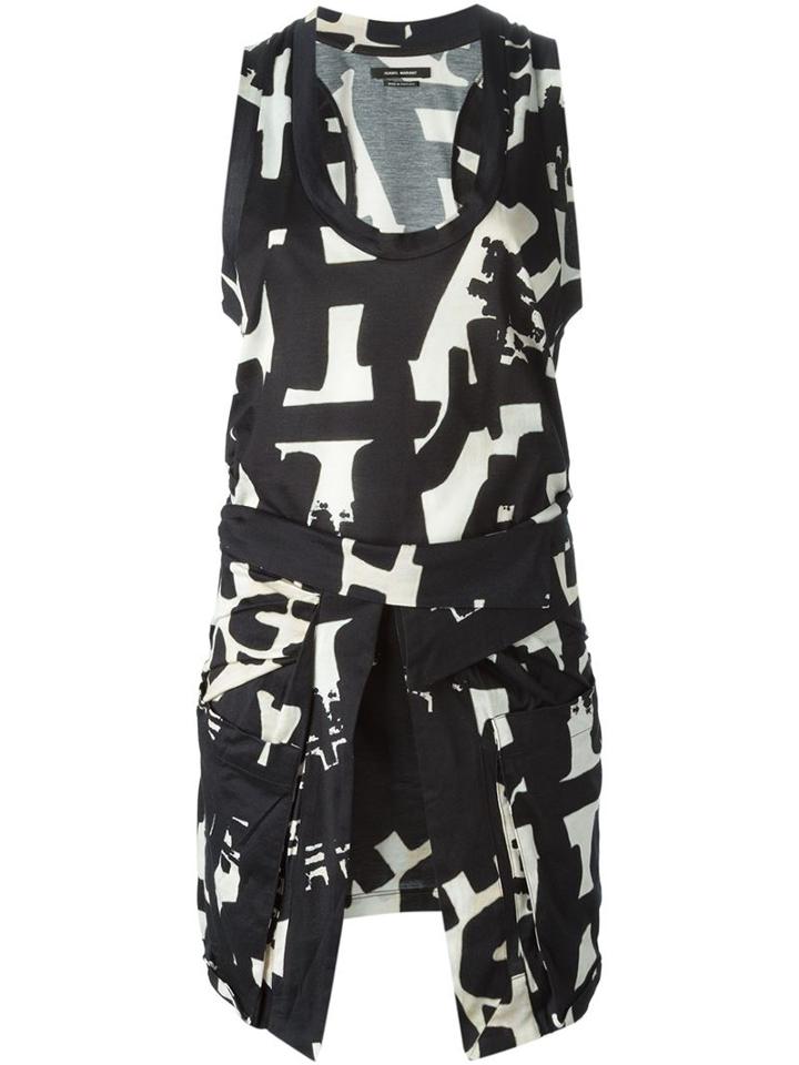Isabel Marant Abstract Print Sleeveless Dress