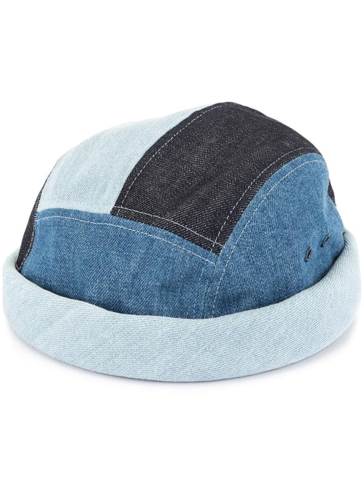 Beton Cire Patched Beanie - Blue