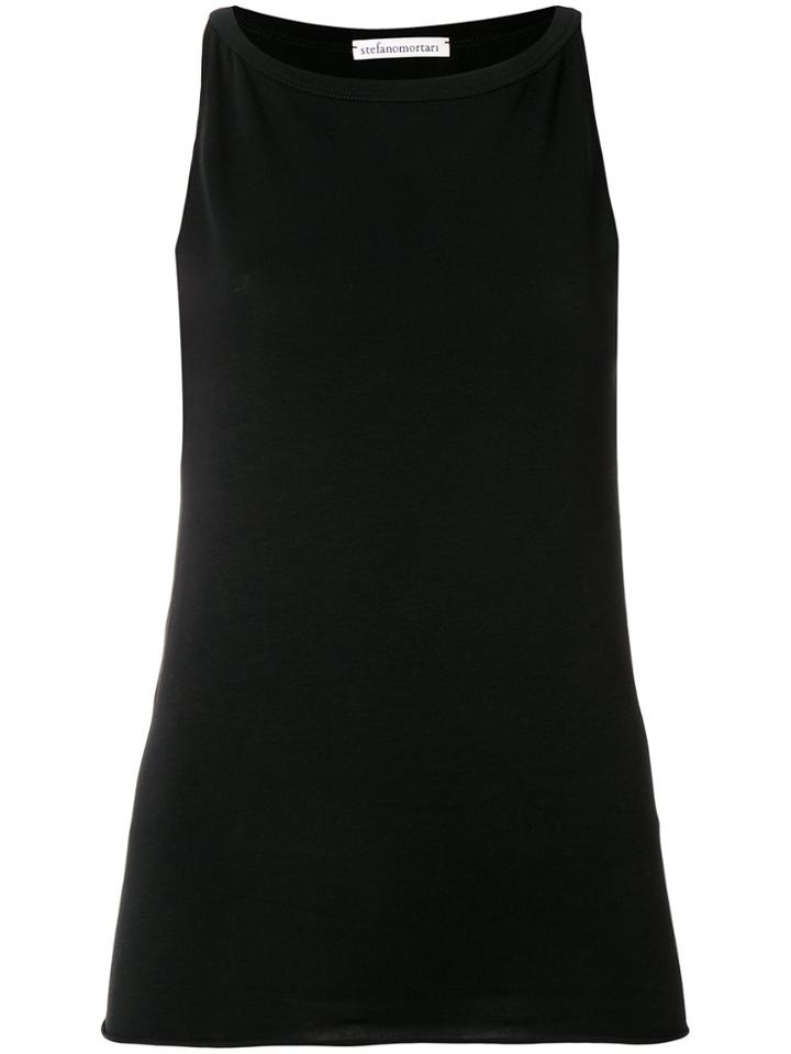 Stefano Mortari Fitted Tank Top - Black