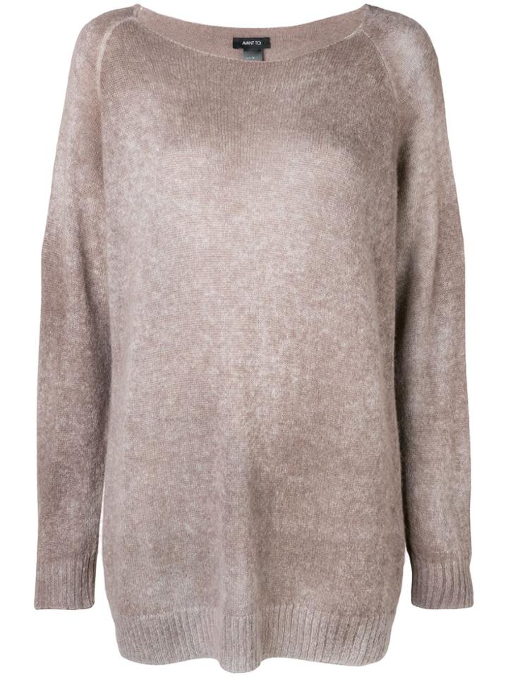 Avant Toi Knit Sweater - Nude & Neutrals