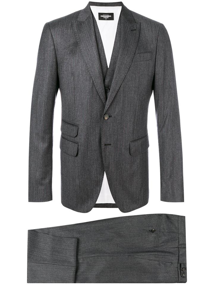 Dsquared2 Classic Three Piece Suit - Grey