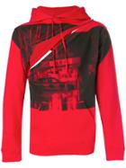 Raf Simons Front Printed Sweatshirt - Red